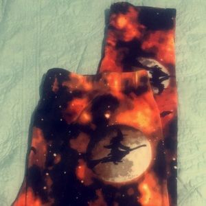Velvet buttery soft leggings great for Halloween